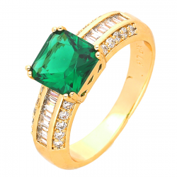 PIERŚCIONEK POZŁACANY 7,5 MM LUXURY XUPING 46668