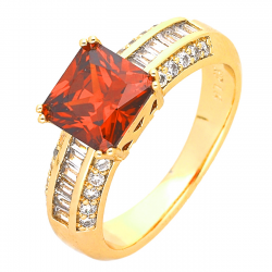PIERŚCIONEK POZŁACANY 7,5 MM LUXURY XUPING 46669
