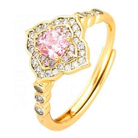 PIERŚCIONEK POZŁACANY 11 MM ELEGANCE XUPING 46678