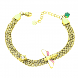 BRANSOLETKA POZŁACANA 17+3 CM S. STEEL TTM XUPING 46840