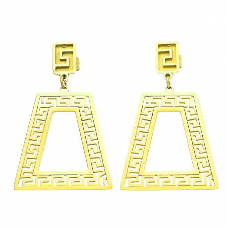 KOLCZYKI POZŁACANE 38/23 MM S. STEEL TTM XUPING 46988