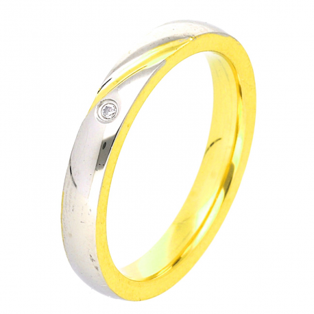 PIERŚCIONEK POZŁACANY 3 MM S. STEEL TTM XUPING 47157