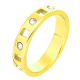 PIERŚCIONEK POZŁACANY 4 MM S. STEEL TTM XUPING 47160