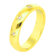 PIERŚCIONEK POZŁACANY 4 MM S. STEEL TTM XUPING 47162