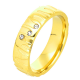 PIERŚCIONEK POZŁACANY 5 MM S. STEEL TTM XUPING 47165