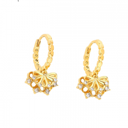 KOLCZYKI POZŁACANE 24/14 MM ELEGANCE XUPING 47220