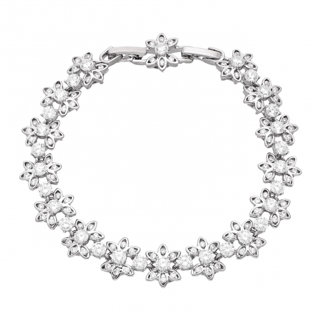 BRANSOLETKA RODOWANA 19-17 CM 11 MM LUXURY XUPING 47268