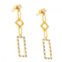 KOLCZYKI POZŁAC1NE 60/11 MM LUXURY XUPING 47551