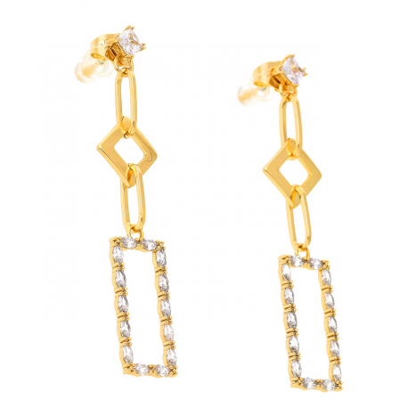 KOLCZYKI POZŁAC1NE 60/11 MM LUXURY XUPING 47551