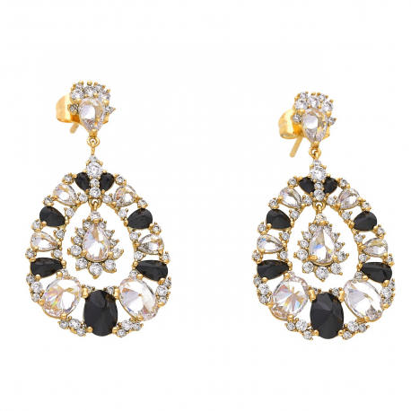 KOLCZYKI POZŁAC1NE 41/22 MM LUXURY XUPING 47552