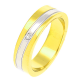 PIERŚCIONEK POZŁACANY 5 MM S. STEEL TTM XUPING 47558