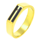 PIERŚCIONEK POZŁACANY 4 MM S. STEEL TTM XUPING 47577