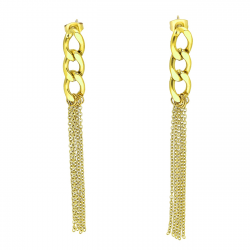 KOLCZYKI POZŁACANE 80/8 MM S. STEEL TTM XUPING 47723