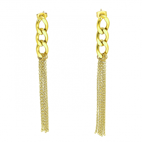 KOLCZYKI POZŁACANE 80/8 MM S. STEEL TTM XUPING 47723