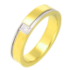 PIERŚCIONEK POZŁACANY 4 MM S. STEEL TTM XUPING 47868