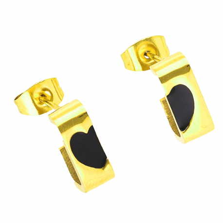 KOLCZYKI POZŁACANE 12/4,5 MM S. STEEL TTM XUPING 48277