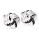 KOLCZYKI RODOWANE 17 MM SREBRNA CHAŁKA XUPING 48318