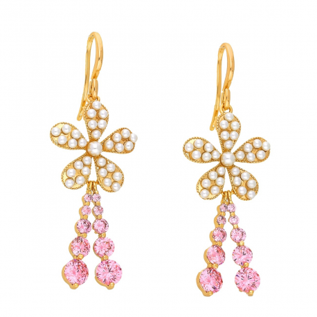 KOLCZYKI POZŁACANE 50/18 MM LUXURY XUPING 48496