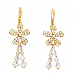 KOLCZYKI POZŁACANE 50/18 MM LUXURY XUPING 48497