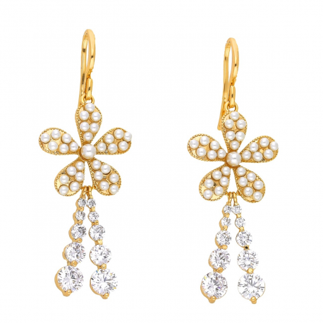 KOLCZYKI POZŁACANE 50/18 MM LUXURY XUPING 48497