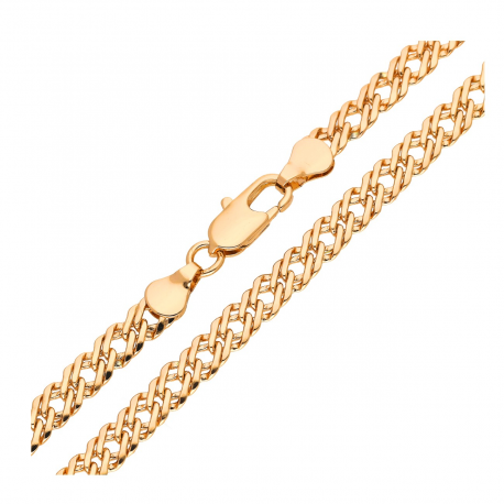 ŁAŃCUSZEK POZŁACANY ROSE GOLD 55 CM 5 MM ROMBO XUPING 48658