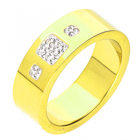 PIERŚCIONEK POZŁACANY 6,5 MM S. STEEL TTM XUPING 49021