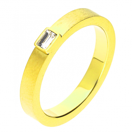 PIERŚCIONEK POZŁACANY 3 MM S. STEEL TTM XUPING 49034