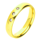 PIERŚCIONEK POZŁACANY 4 MM S. STEEL TTM XUPING 49041