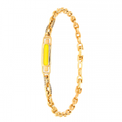 BRANSOLETKA POZŁACANA 20-18 CM 5,5 MM ELEGANCE XUPING 49066