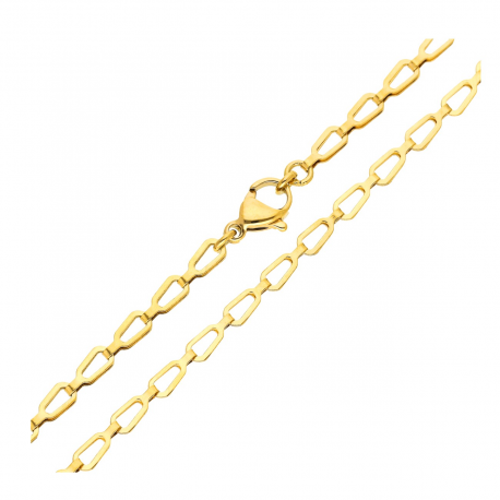 ŁAŃCUSZEK POZŁACANY 45 CM 3 MM S. STEEL TTM XUPING 49132