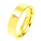 PIERŚCIONEK POZŁACANY 5 MM S. STEEL TTM XUPING 49644