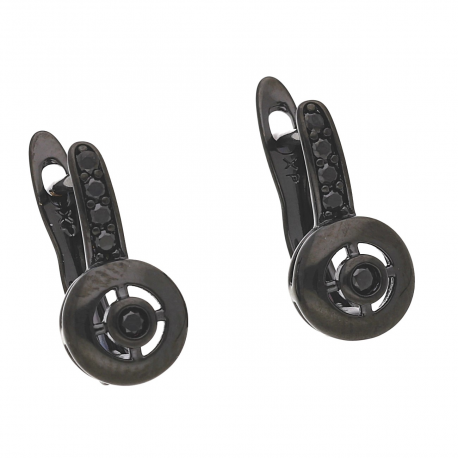 KOLCZYKI BLACK DIAMONDS 15/8 MM XUPING 49823