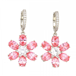 KOLCZYKI PLATYNOWANE 39/19 MM LUXURY XUPING 50008