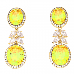 KOLCZYKI POZŁACANE 38/13 MM LUXURY XUPING 50101