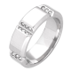 PIERŚCIONEK POZŁACANY 6,5 MM S. STEEL TTM XUPING 50451
