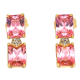 KOLCZYKI POZŁACANE 19/6 MM ELEGANCJA XUPING 50948