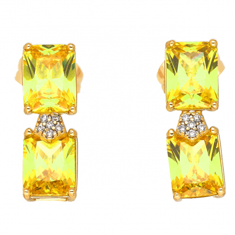 KOLCZYKI POZŁACANE 19/6 MM ELEGANCJA XUPING 50947