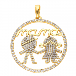 ZAWIESZKA POZŁACANA 47/36 MM MAMA XUPING 51243