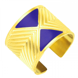 PIERŚCIONEK POZŁACANY 14 MM S. STEEL TTM XUPING 51385
