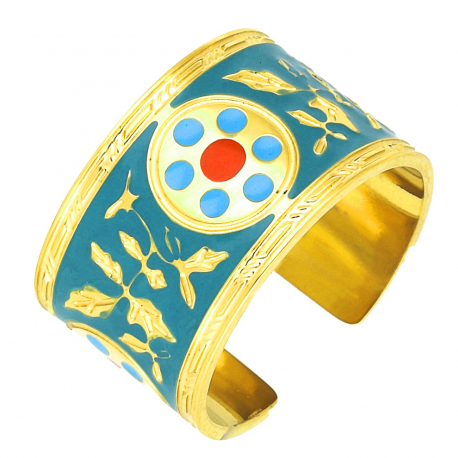 PIERŚCIONEK POZŁACANY 12 MM S. STEEL TTM XUPING 51390