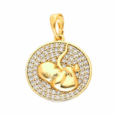 ZAWIESZKA POZŁACANA 25/18 MM JUŻ GO MAM XUPING 51549