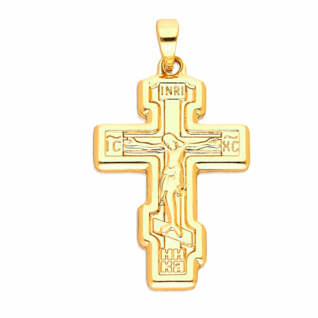 ZAWIESZKA POZŁACANA 35/18 MM KRZYŻYK XUPING 51552