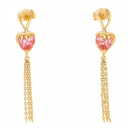 KOLCZYKI POZŁACANE 50/9 MM ELEGANCE XUPING 51594