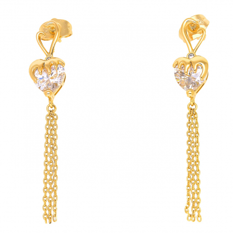 KOLCZYKI POZŁACANE 50/9 MM ELEGANCE XUPING 51595