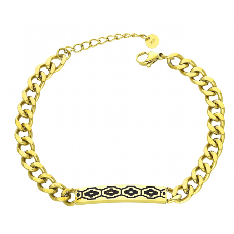 BRANSOLETKA POZŁACANA 17+3 CM 6 MM S. STEEL TTM XUPING 51752