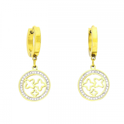 KOLCZYKI POZŁACANE 31/13 MM S, STEEL TTM XUPING 51760