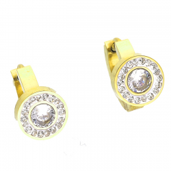 KOLCZYKI POZŁACANE 13/8,5 MM S, STEEL TTM XUPING 51770