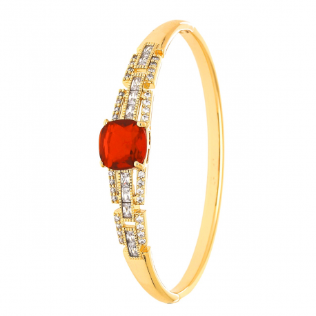 BRANSOLETKA POZŁACANA 57/10 MM RUBIN BANGLE XUPING 52246