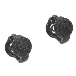 KOLCZYKI BLACK 11/7 MM BRYLANTOWE XUPING 52259