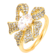 PIERŚCIONEK POZŁACANY 16 MM LUXURY XUPING 52266